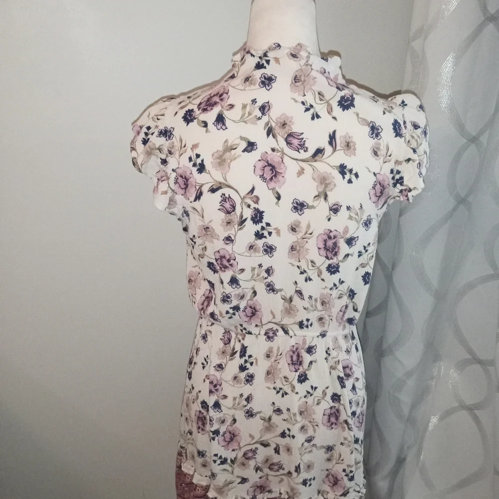 Xhiliration floral shabby chic, boho dress - Picture 4 of 10